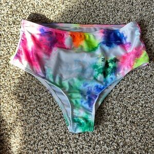 Colorful Tie-Dye Bikini Bottom